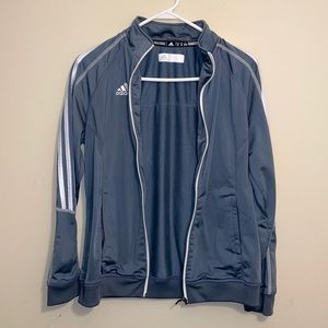 Adidas Women’s Zip-Up Grey Sweatshirt - size M